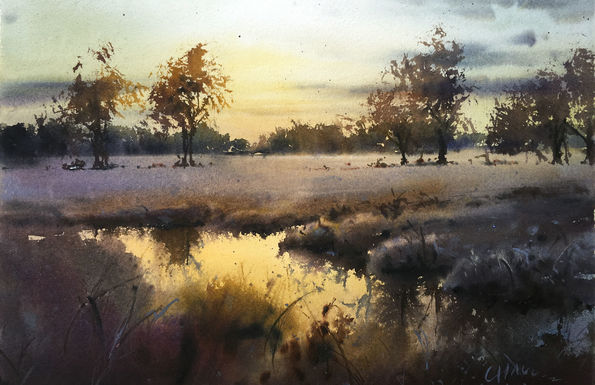 Пруд на закате - Шован (2018)_0.jpg